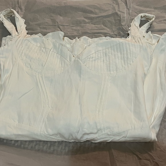 HOUSE OF CB 'Tilly' White Pin Tuck Mini Dress - Picture 13 of 17